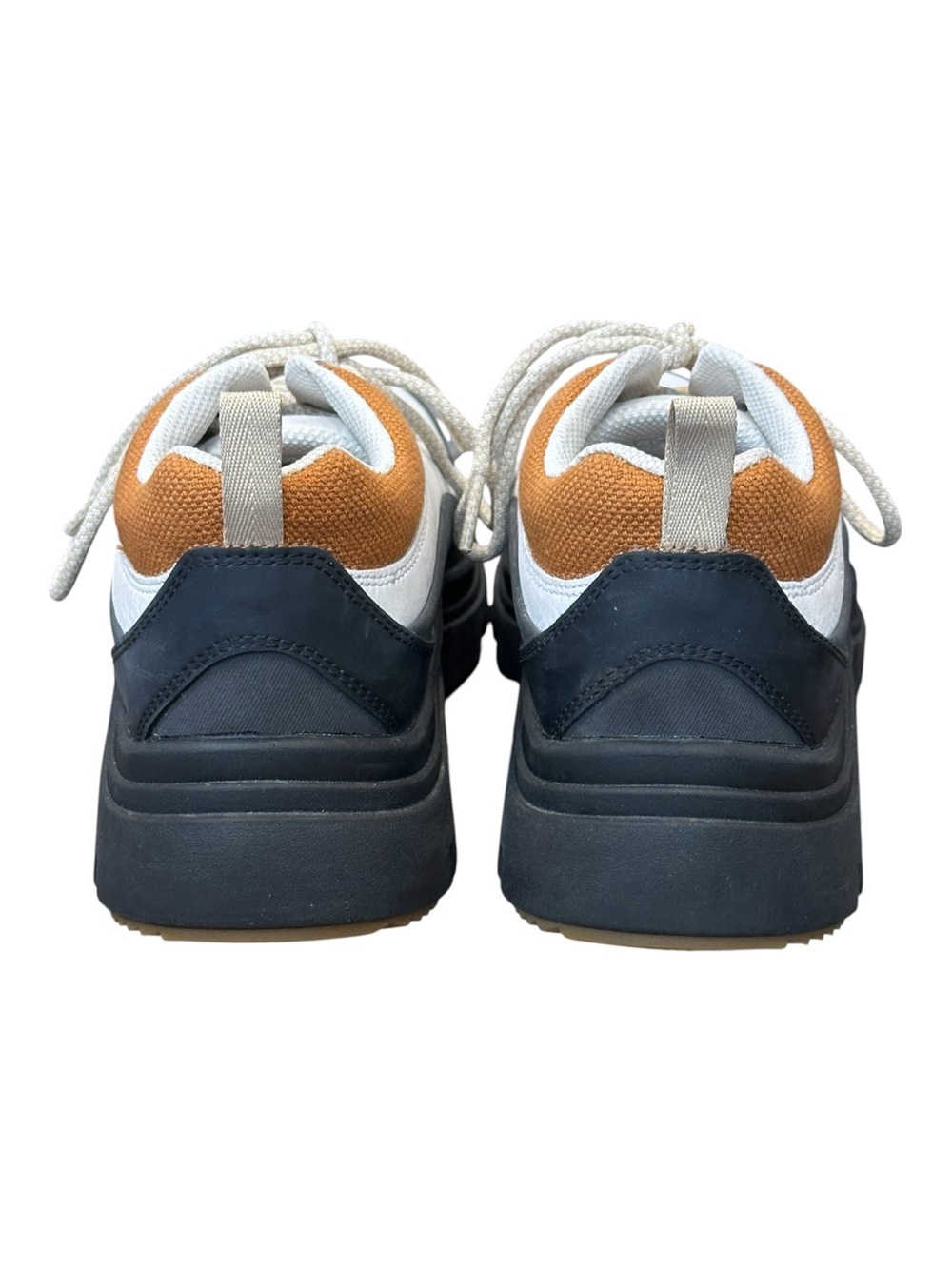KEEN Kosa Leather Lug Sole Oxford Sneakers Silver Birch White/Pecan Brown 9 $150 - Picture 3 of 7